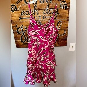 Fushia floral dress